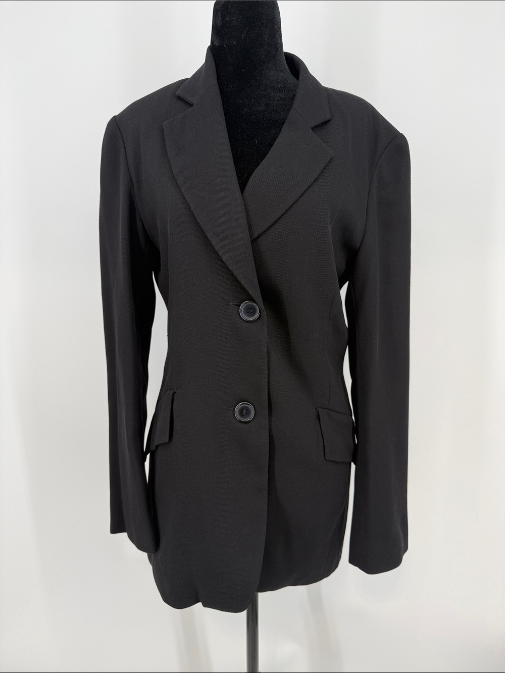 Club Monaco Vintage Black Women's Two-Button Blazer